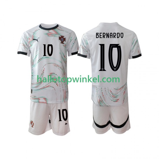 Portugal Voetbalshirt Bernardo Silva 10 Kleuters/Kids Uit Tenue 2025-2026 Korte Mouw