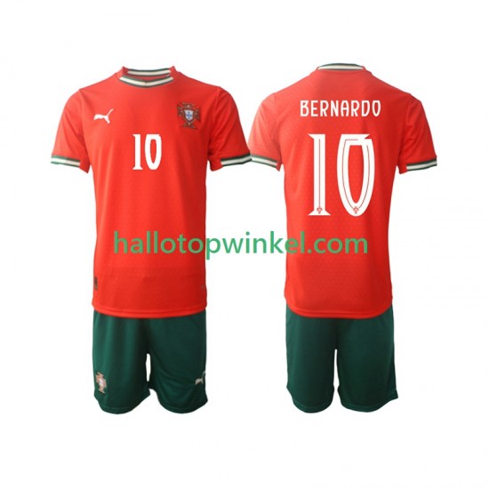Portugal Voetbalshirt Bernardo Silva 10 Kleuters/Kids Thuis Tenue 2025-2026 Korte Mouw