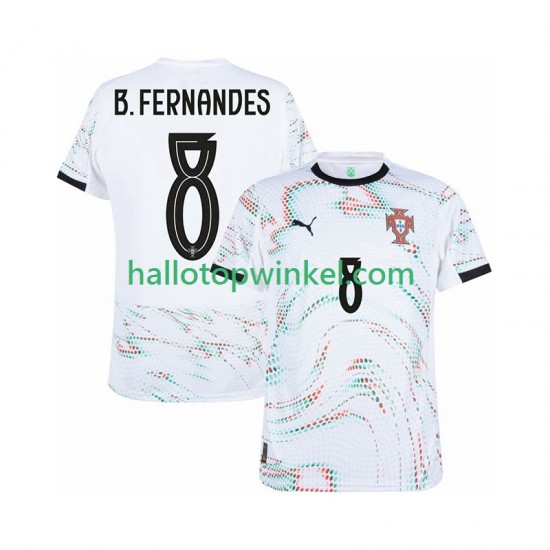 Portugal Voetbalshirt Bruno Fernandes 8 Heren Uit Tenue 2025-2026 Korte Mouw