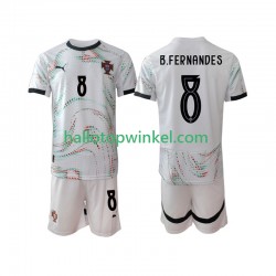 Portugal Voetbalshirt Bruno Fernandes 8 Kleuters/Kids Uit Tenue 2025-2026 Korte Mouw