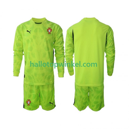 Portugal Voetbalshirt Doelman Kleuters/Kids Thuis Tenue 2025 Lange Mouw