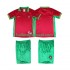 Portugal Voetbalshirt 1998 Retro Kleuters/Kids Thuis Tenue Korte Mouw