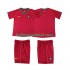 Portugal Voetbalshirt Retro Kleuters/Kids Thuis Tenue 2006 Korte Mouw