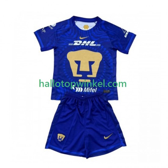 Pumas UNAM Voetbalshirt Kleuters/Kids Uit Tenue 2025-2026 Korte Mouw