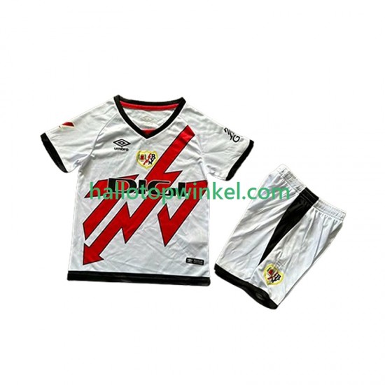 Rayo Vallecano Voetbalshirt Kleuters/Kids Uit Tenue 2024-2025 Korte Mouw