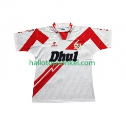 Rayo Vallecano Voetbalshirt 1995 Retro Heren Thuis Tenue 1994 Korte Mouw