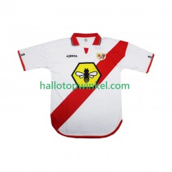 Rayo Vallecano Voetbalshirt 2000 2001 Retro Heren Thuis Tenue Korte Mouw