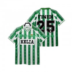 Real Betis Voetbalshirt FINIDI 25 1995 1996 Retro Heren Thuis Tenue Korte Mouw