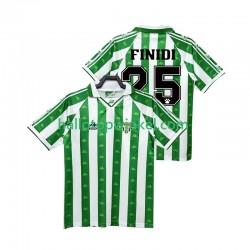 Real Betis Voetbalshirt FINIDI 25 1996 1997 Retro Heren Thuis Tenue Korte Mouw