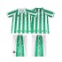 Real Betis Voetbalshirt 1996 1997 Retro Kleuters/Kids Thuis Tenue Korte Mouw