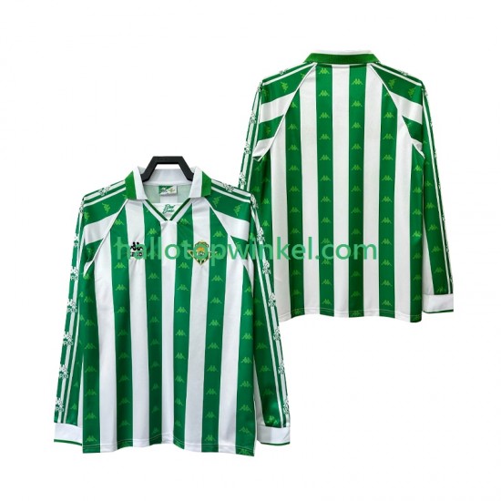 Real Betis Voetbalshirt 1996 1997 Retro Heren Thuis Tenue Lange Mouw