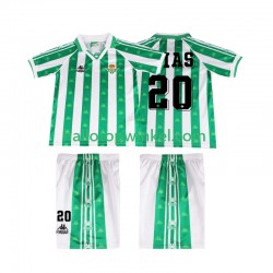 Real Betis Voetbalshirt Tomas Olias 20 1996 1997 Retro Kleuters/Kids Thuis Tenue Korte Mouw