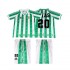 Real Betis Voetbalshirt Tomas Olias 20 1996 1997 Retro Kleuters/Kids Thuis Tenue Korte Mouw
