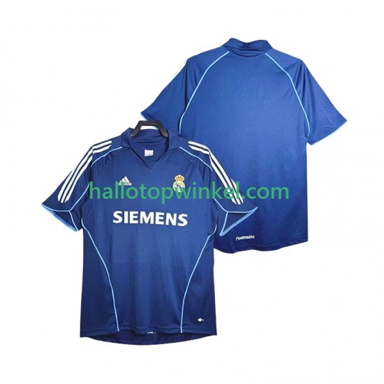 Real Madrid Voetbalshirt 2005 Retro Heren Uit Tenue 2006 Korte Mouw