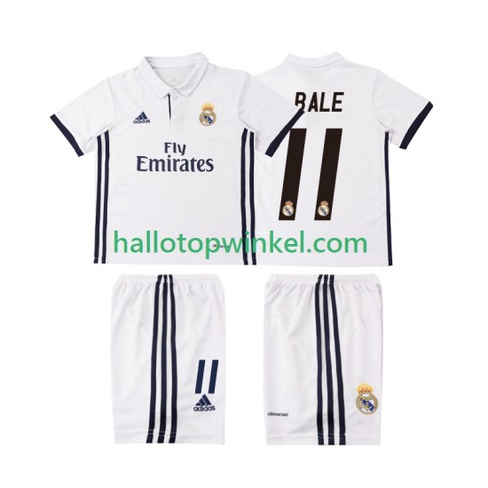 Real Madrid Voetbalshirt BALE 11 2016 2017 Retro Kleuters/Kids Thuis Tenue Korte Mouw