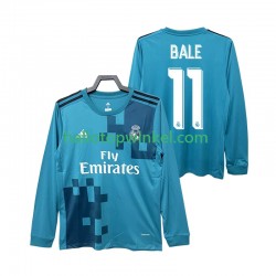 Real Madrid Voetbalshirt BALE 11 2017 2018 Retro Heren Derde Tenue Lange Mouw