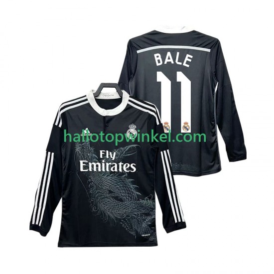 Real Madrid Voetbalshirt BALE 11 2014 2015 Retro Heren Derde Tenue Lange Mouw