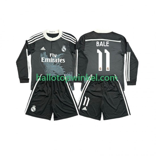 Real Madrid Voetbalshirt Bale 11 2014 2015 Retro Kleuters/Kids Derde Tenue Lange Mouw