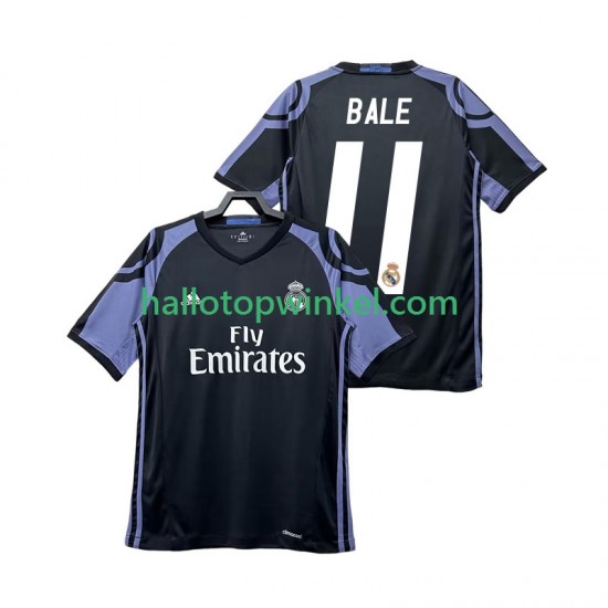 Real Madrid Voetbalshirt Bale 11 2016 2017 Retro Heren Derde Tenue Korte Mouw