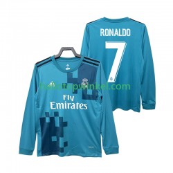 Real Madrid Voetbalshirt CRISTIANO RONALDO 7 2017 2018 Retro Heren Derde Tenue Lange Mouw