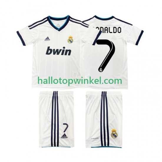 Real Madrid Voetbalshirt Cristiano Ronaldo 7 2012 2013 Retro Kleuters/Kids Thuis Tenue Korte Mouw