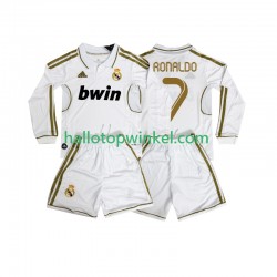 Real Madrid Voetbalshirt Cristiano Ronaldo 7 2012 Retro Kleuters/Kids Thuis Tenue 2011 Lange Mouw