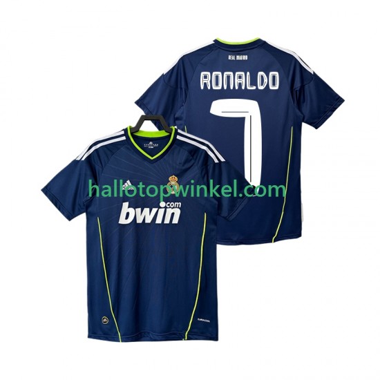 Real Madrid Voetbalshirt Cristiano Ronaldo 7 Retro Heren Uit Tenue 2011 2010 Korte Mouw
