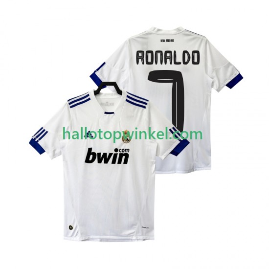Real Madrid Voetbalshirt Cristiano Ronaldo 7 Retro Heren Thuis Tenue 2011 2010 Korte Mouw