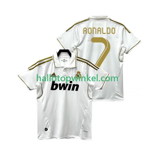 Real Madrid Voetbalshirt Cristiano Ronaldo 7 2012 Retro Heren Thuis Tenue 2011 Korte Mouw