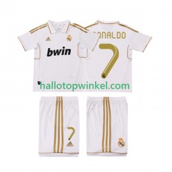 Real Madrid Voetbalshirt Cristiano Ronaldo 7 2012 Retro Kleuters/Kids Thuis Tenue 2011 Korte Mouw