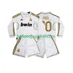 Real Madrid Voetbalshirt FIGO 10 2012 Retro Kleuters/Kids Thuis Tenue 2011 Lange Mouw