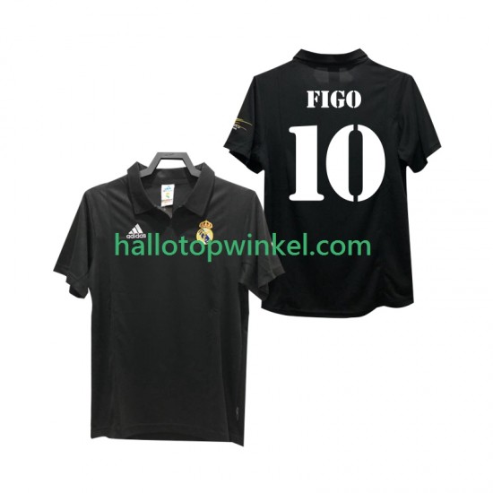 Real Madrid Voetbalshirt FIGO 10 2002 2003 Retro Heren Uit Tenue Korte Mouw