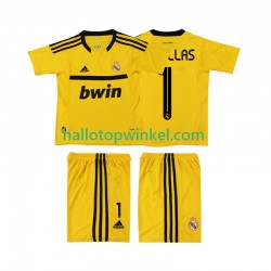 Real Madrid Voetbalshirt CASILLAS 1 2012 Doelman Retro Kleuters/Kids Thuis Tenue 2011 Korte Mouw