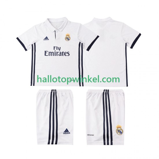 Real Madrid Voetbalshirt 2016 2017 Retro Kleuters/Kids Thuis Tenue Korte Mouw