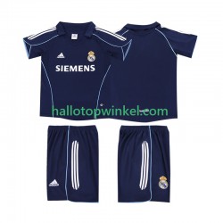 Real Madrid Voetbalshirt 2005 Retro Kleuters/Kids Uit Tenue 2006 Korte Mouw