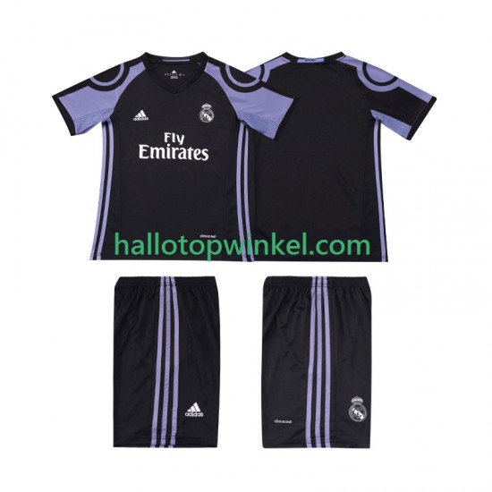 Real Madrid Voetbalshirt 2016 2017 Retro Kleuters/Kids Derde Tenue Korte Mouw