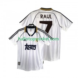 Real Madrid Voetbalshirt RAUL 7 1998 2000 Retro Heren Thuis Tenue Korte Mouw