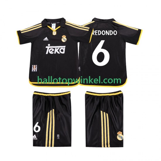 Real Madrid Voetbalshirt REDONDO 6 2001 Retro Kleuters/Kids Uit Tenue 1999 Korte Mouw