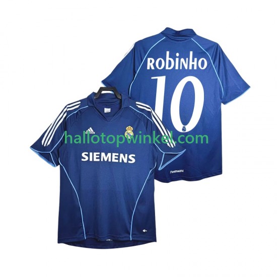Real Madrid Voetbalshirt ROBINHO 10 2005 Retro Heren Uit Tenue 2006 Korte Mouw