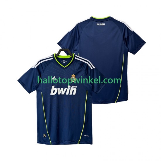 Real Madrid Voetbalshirt Retro Heren Uit Tenue 2011 2010 Korte Mouw
