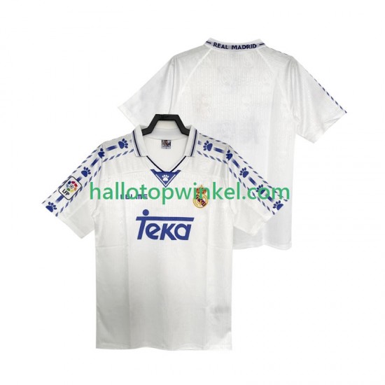 Real Madrid Voetbalshirt 1996 1997 Retro Heren Thuis Tenue Korte Mouw