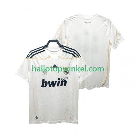 Real Madrid Voetbalshirt 2009 Retro Heren Thuis Tenue 2010 Korte Mouw