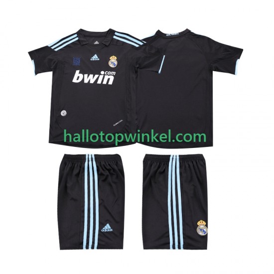 Real Madrid Voetbalshirt 2009 Retro Kleuters/Kids Uit Tenue 2010 Korte Mouw