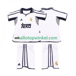 Real Madrid Voetbalshirt 2001 2002 Retro Kleuters/Kids Thuis Tenue Korte Mouw