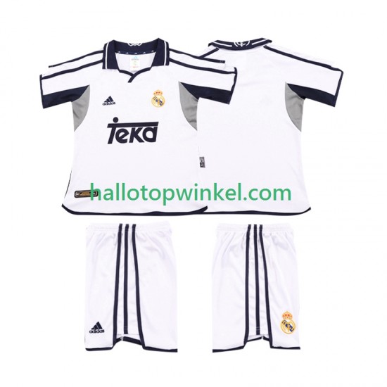 Real Madrid Voetbalshirt 2001 2002 Retro Kleuters/Kids Thuis Tenue Korte Mouw