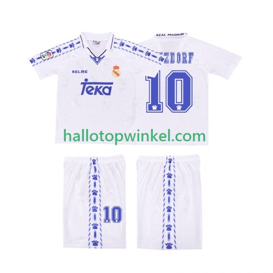 Real Madrid Voetbalshirt SEEDORF 10 1996 1997 Retro Kleuters/Kids Thuis Tenue Korte Mouw
