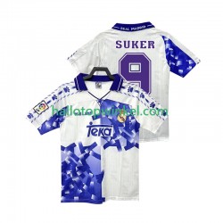 Real Madrid Voetbalshirt SUKER 9 1996 1997 Retro Heren Derde Tenue Korte Mouw
