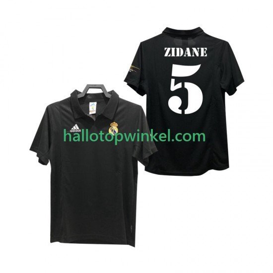 Real Madrid Voetbalshirt ZIDANE 5 2002 2003 Retro Heren Uit Tenue Korte Mouw