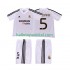 Real Madrid Voetbalshirt ZIDANE 5 20025 Retro Kleuters/Kids Thuis Tenue 2004 Korte Mouw