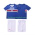 Sampdoria Voetbalshirt 1990 1991 Retro Kleuters/Kids Thuis Tenue Korte Mouw